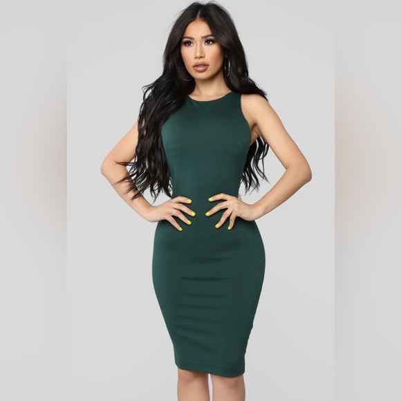 Fashion Nova Sculpting Midi Dress - Picture 1 of 5